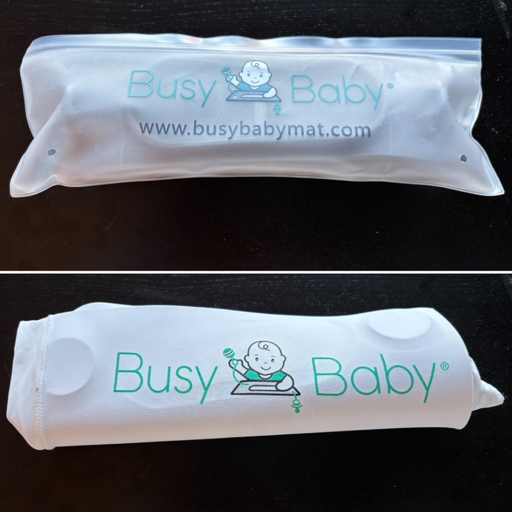 Two busy baby mats